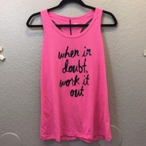 Workout Razorback Tank(Size Medium)